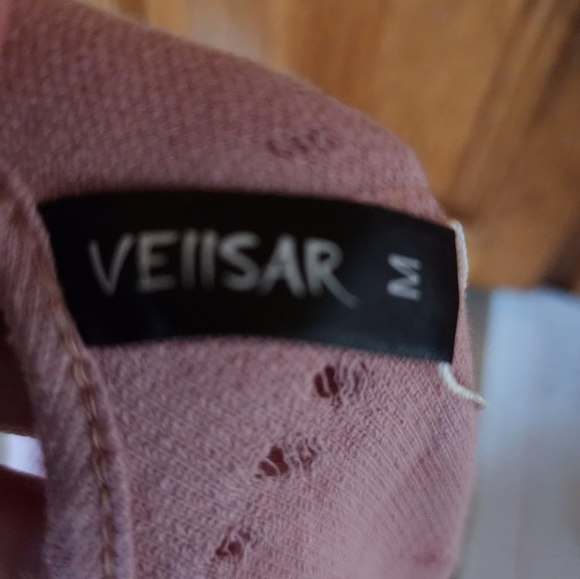 VEIISAR Blush Cotton Dress Size M NWT - Picture 3 of 8